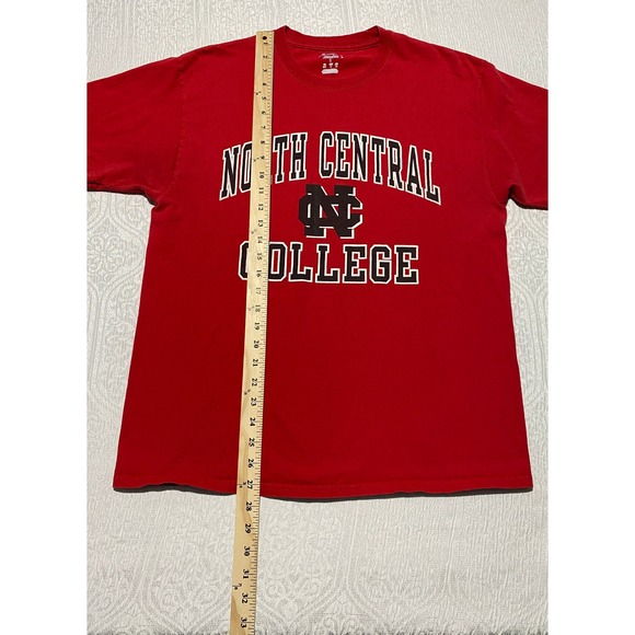 Champion North Central College Cardinals Red Graphic T-Shirt Mens Large L NCAA - Picture 4 of 5